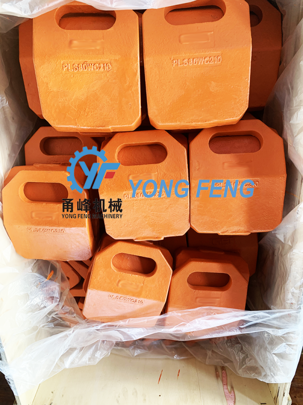 Caterpillar Heel Blocks/ShroudBLOCK HB210-80X